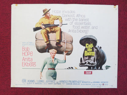 CALL ME BWANA HALF SHEET (22"x 28") POSTER BOB HOPE ANITA EKBERG 1962