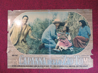 UNCLE TOM'S CABIN - B ITALIAN FOTOBUSTA POSTER JOHN KITZMILLER HERBERT LOM 1965