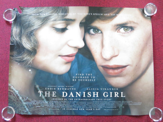 THE DANISH GIRL UK QUAD (30"x 40") ROLLED POSTER EDDIE REDMAYNE 2015