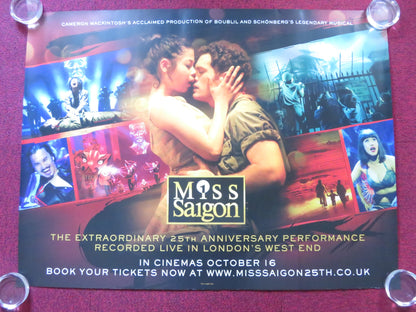 MISS SAIGON: 25TH ANNIVERSARY UK QUAD (30"x 40") ROLLED POSTER J. BRIONES 2016