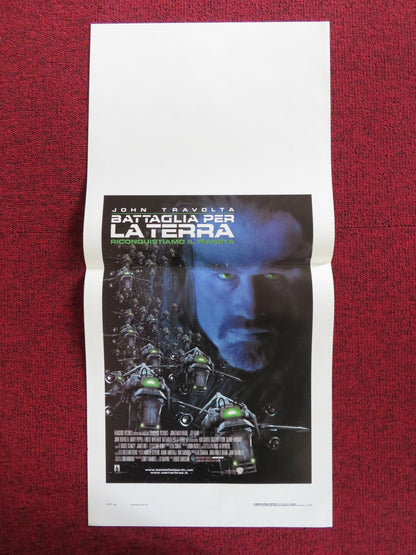 BATTLEFIELD EARTH ITALIAN LOCANDINA POSTER JOHN TRAVOLTA BARRY PEPPER 2000