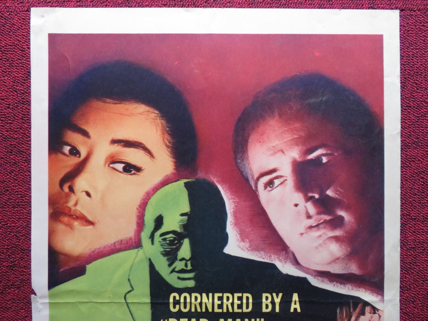 WOMANHUNT US INSERT (14"x 36") POSTER STEVEN PICCARO LISA LU 1961