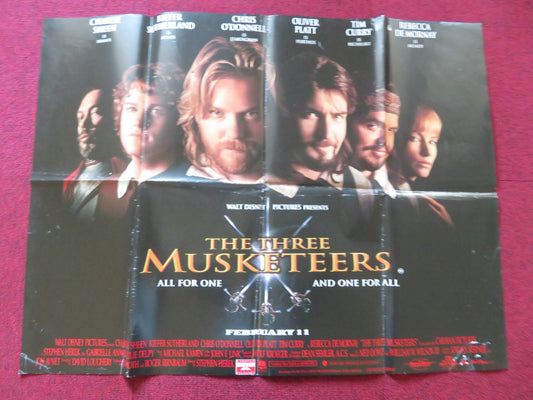 THE THREE MUSKETEERS UK QUAD POSTER FOLDED DISNEY KIEFER SUTHERLAND 1993