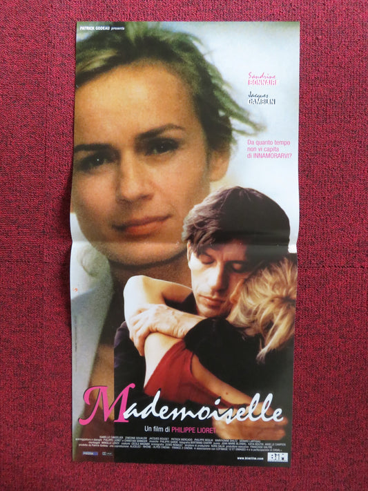 MADEMOISELLE ITALIAN LOCANDINA POSTER SANDRINE BONNAIRE JACQUES GAMBLIN 2001