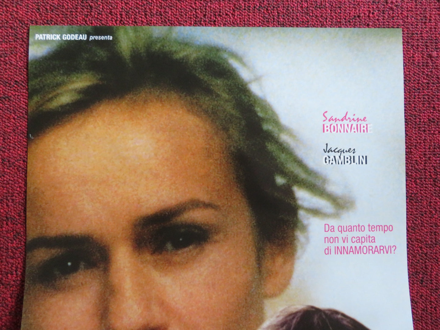 MADEMOISELLE ITALIAN LOCANDINA POSTER SANDRINE BONNAIRE JACQUES GAMBLIN 2001