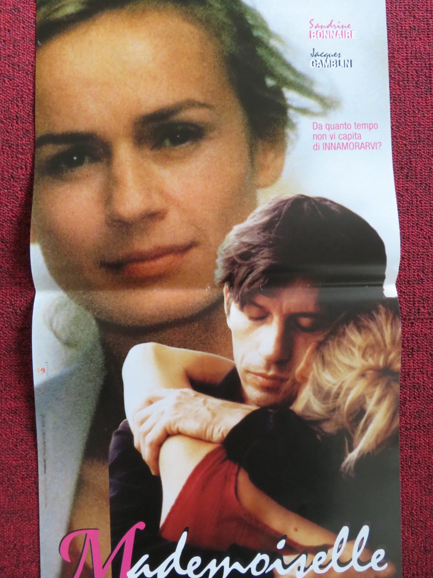 MADEMOISELLE ITALIAN LOCANDINA POSTER SANDRINE BONNAIRE JACQUES GAMBLIN 2001