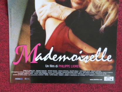 MADEMOISELLE ITALIAN LOCANDINA POSTER SANDRINE BONNAIRE JACQUES GAMBLIN 2001