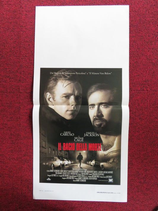 KISS OF DEATH ITALIAN LOCANDINA POSTER NICOLAS CAGE SAMUEL L. JACKSON 1995