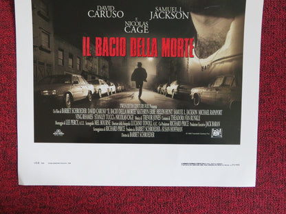 KISS OF DEATH ITALIAN LOCANDINA POSTER NICOLAS CAGE SAMUEL L. JACKSON 1995