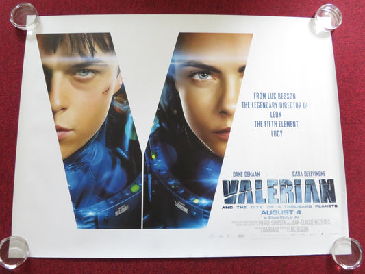 VALERIAN AND THE CITY OF A THOUSAND PLAN.. UK QUAD (30"x 40") ROLLED POSTER 2017