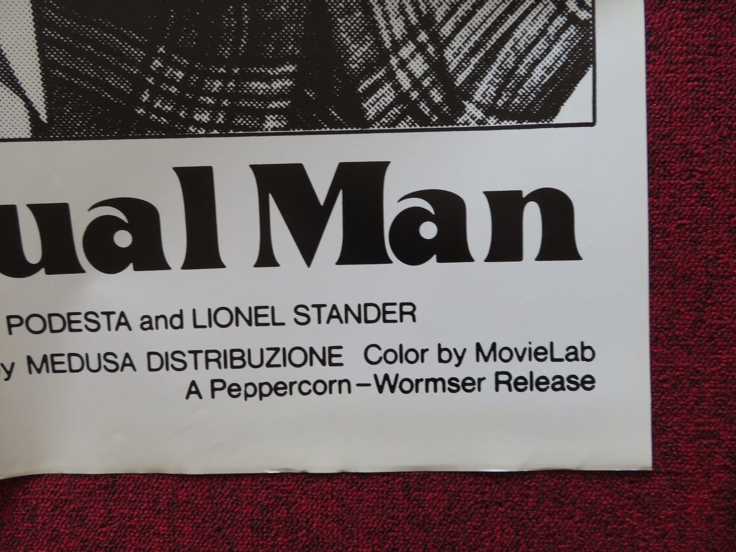 THE SENSUAL MAN FOLDED US ONE SHEET POSTER GIANCARLO GIANNINI 1978