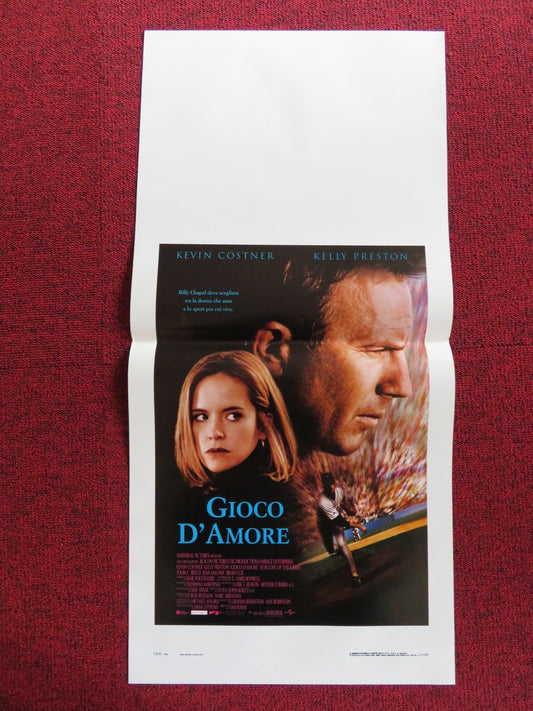 FOR THE LOVE OF THE GAME ITALIAN LOCANDINA POSTER KEVIN COSTNER K. PRESTON 2000