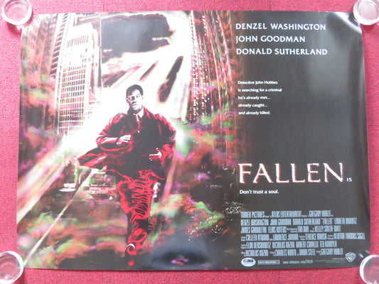 FALLEN UK QUAD (30"x40") ROLLED POSTER DENZEL WASHINGTON JOHN GOODMAN 1998