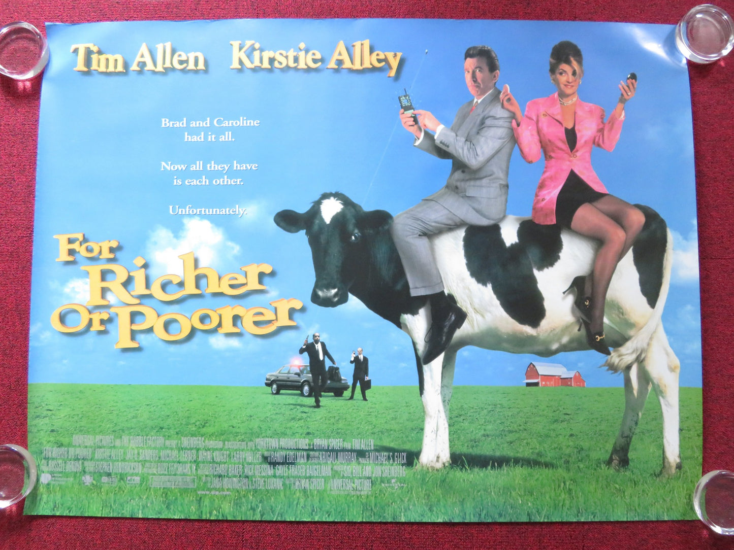 FOR RICHER OR POORER UK QUAD (30"x40") ROLLED POSTER TIM ALLEN KIRSTIE ALLEY 199