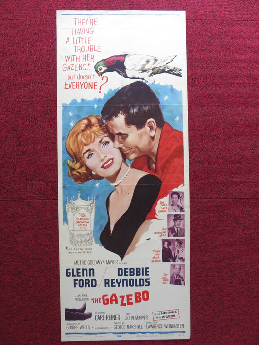 THE GAZEBO US INSERT (14"x 36") POSTER GLENN FORD DEBBIE REYNOLDS 1960