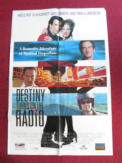 DESTINY TURNS ON THE RADIO FOLDED US ONE SHEET POSTER QUENTIN TARANTINO 1995