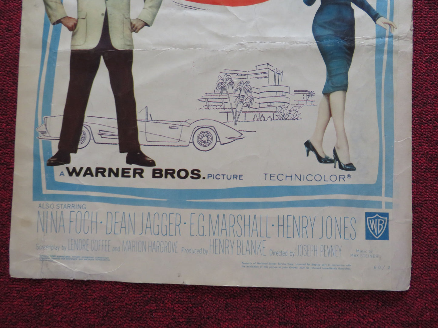 CASH MCCALL US INSERT (14"x 36") POSTER JAMES GARNER NATALIE WOOD 1960