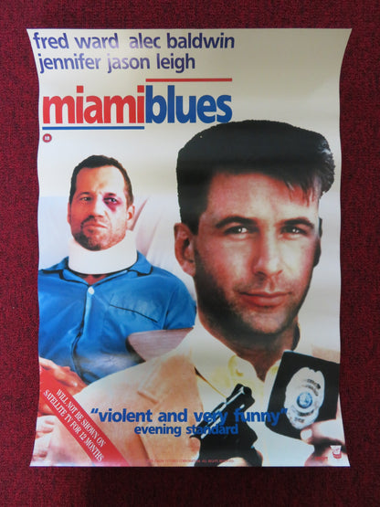 MIAMI BLUES VHS VIDEO POSTER ALEC BALDWIN FRED WARD 1990