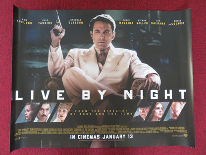 LIVE BY NIGHT UK QUAD (30"x 40") ROLLED POSTER BEN AFFLECK ELLE FANNING 2016