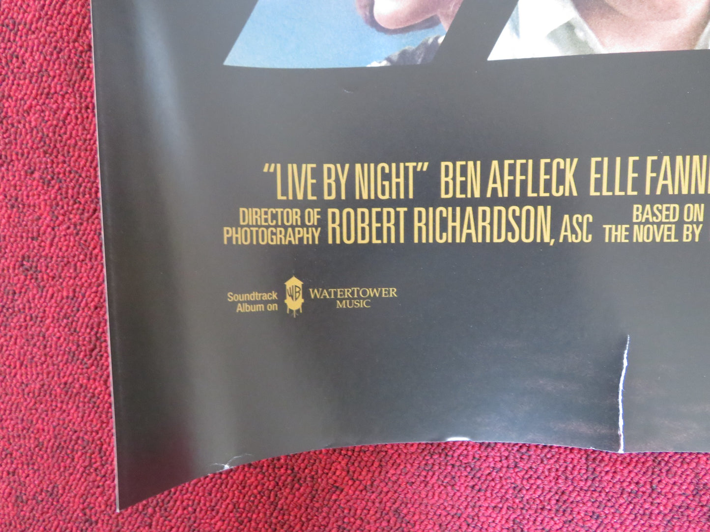 LIVE BY NIGHT UK QUAD (30"x 40") ROLLED POSTER BEN AFFLECK ELLE FANNING 2016