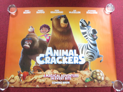 ANIMAL CRACKERS UK QUAD (30"x 40") ROLLED POSTER EMILY BLUNT DANNY DE VITO 2017