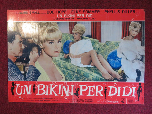 BOY, DID I GET A NUMBER WRONG - A ITALIAN FOTOBUSTA POSTER ELKE SOMMER 1966