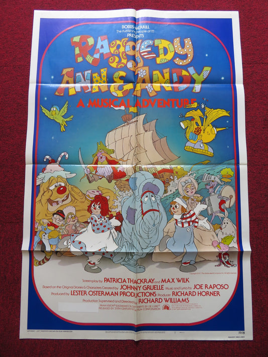 RAGGEDY ANN & ANDY: A MUSICAL ADVENTURE FOLDED US ONE SHEET POSTER DIDI CONN '77