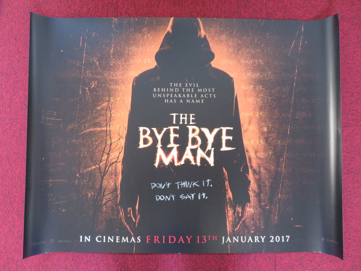 THE BYE BYE MAN UK QUAD (30"x 40") ROLLED POSTER DOUGLAS SMITH 2017