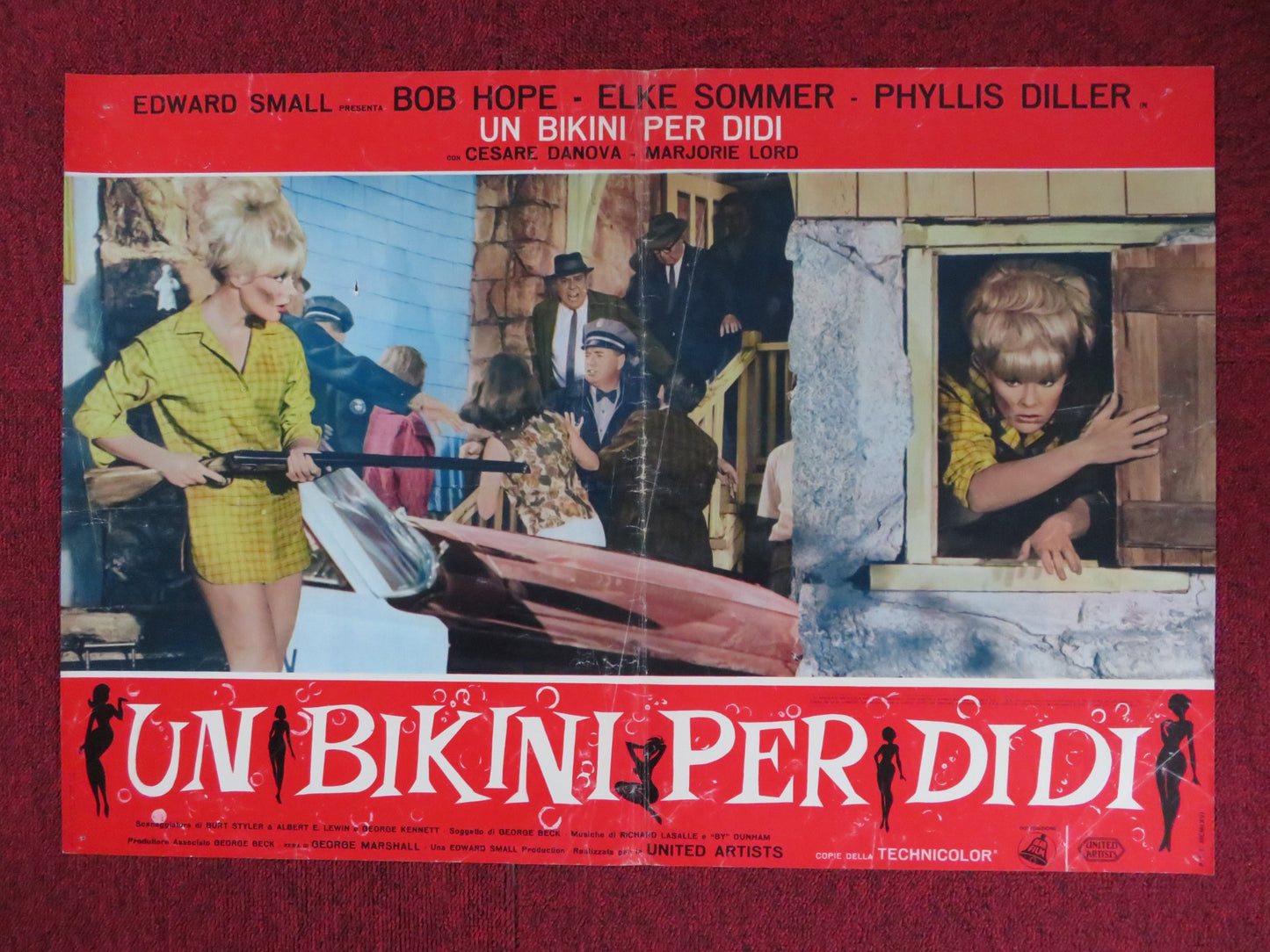 BOY, DID I GET A NUMBER WRONG - D ITALIAN FOTOBUSTA POSTER ELKE SOMMER 1966