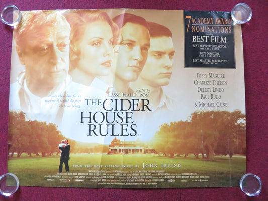 THE CIDER HOUSE RULES UK QUAD (30"x 40") ROLLED POSTER TOBEY MAGUIRE 1999