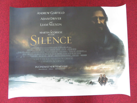 SILENCE UK QUAD (30"x 40") ROLLED POSTER SCORSESE GARFIELD DRIVER NEESON 2016