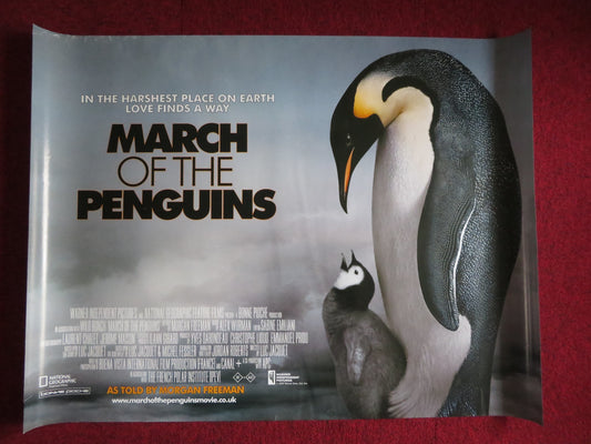 MARCH OF THE PENGUINS UK QUAD (30"x 40") ROLLED POSTER MORGAN FREEMAN 2005