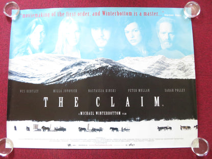 THE CLAIM UK QUAD (30"x 40") ROLLED POSTER WES BENTLEY MILLA JOVOVICH 2000