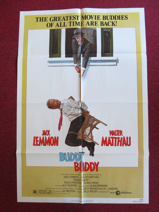 BUDDY BUDDY FOLDED US ONE SHEET POSTER JACK LEMMON WALTER MATTHAU 1981