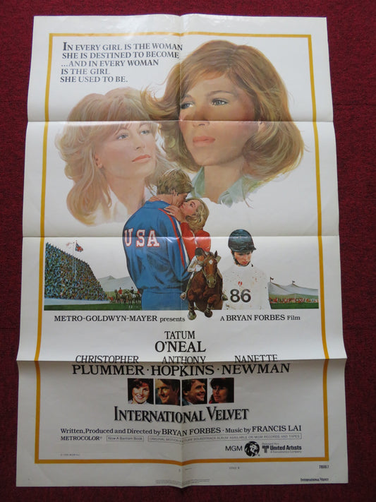 INTERNATIONAL VELVET - STYLE B FOLDED US ONE SHEET POSTER TATUM O'NEAL 1978