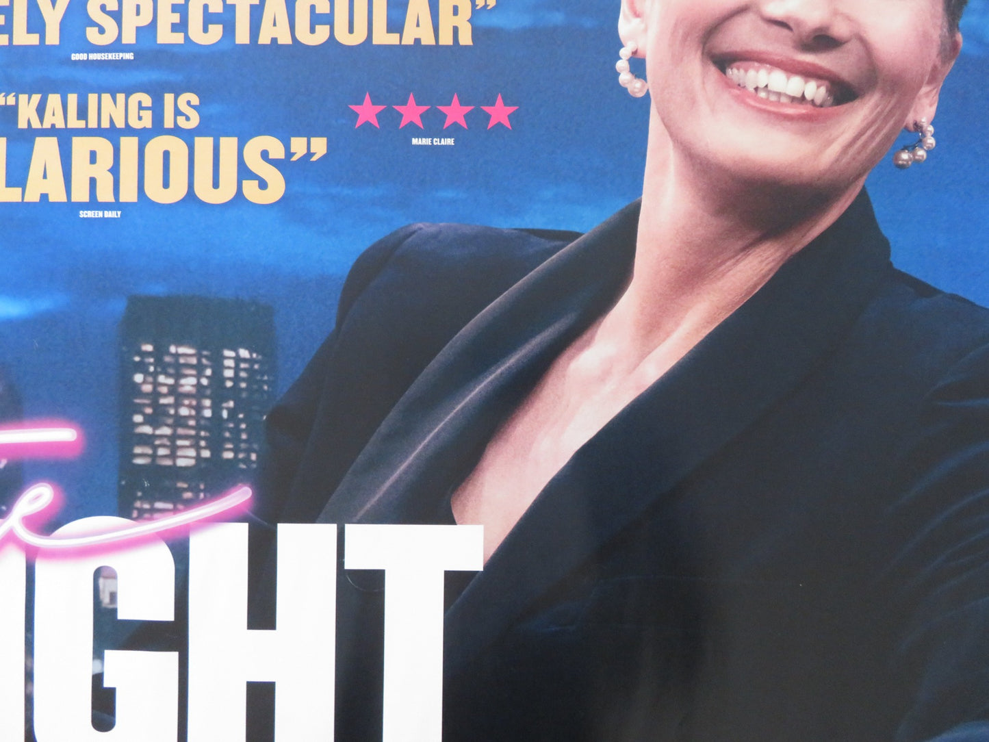 LATE NIGHT UK QUAD (30"x 40") ROLLED POSTER EMMA THOMPSON MINDY KALING 2019