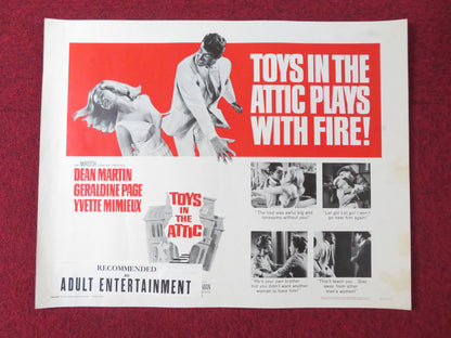 TOYS IN THE ATTIC HALF SHEET (22"x 28") POSTER DEAN MARTIN GERALDINE PAGE 1963