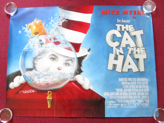 THE CAT IN THE HAT UK QUAD (30"x 40") ROLLED POSTER MIKE MYERS ALEC BALDWIN 2003