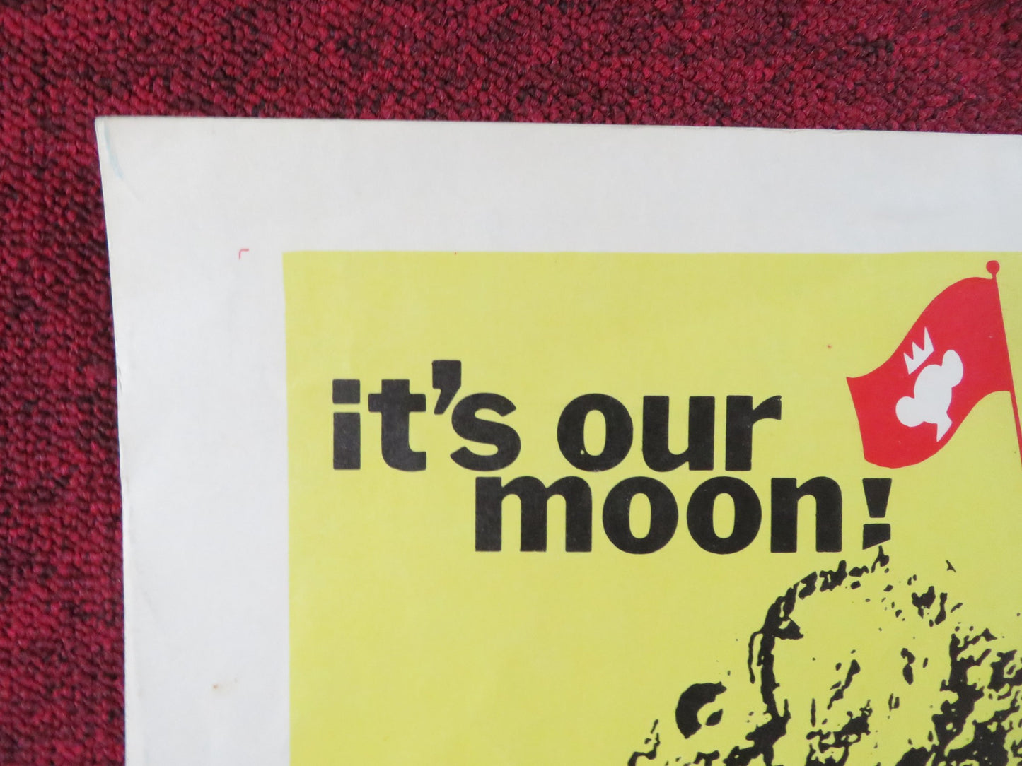 THE MOUSE ON THE MOON HALF SHEET (22"x 28") POSTER RUTHERFORD MOODY 1963