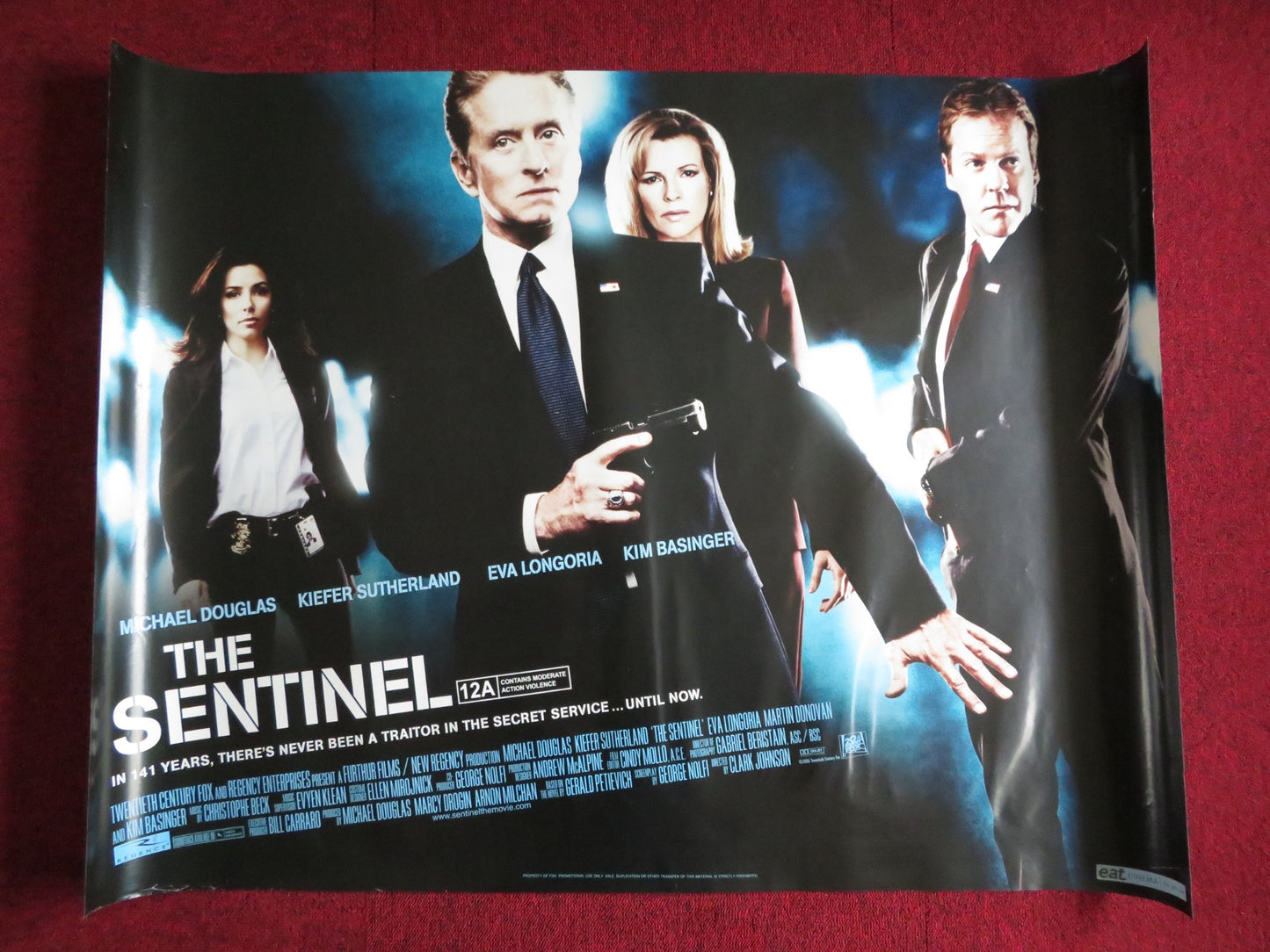 THE SENTINEL UK QUAD (30"x 40") ROLLED POSTER MICHAEL DOUGLAS K. SUTHERLAND 2006