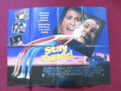 STAY TUNED UK QUAD POSTER FOLDED JOHN RITTER PAM DAWBER 1992