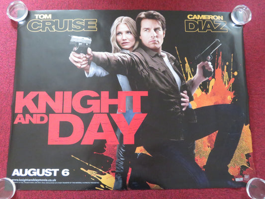 KNIGHT AND DAY UK QUAD ROLLED POSTER TOM CRUISE CAMERON DIAZ 2010