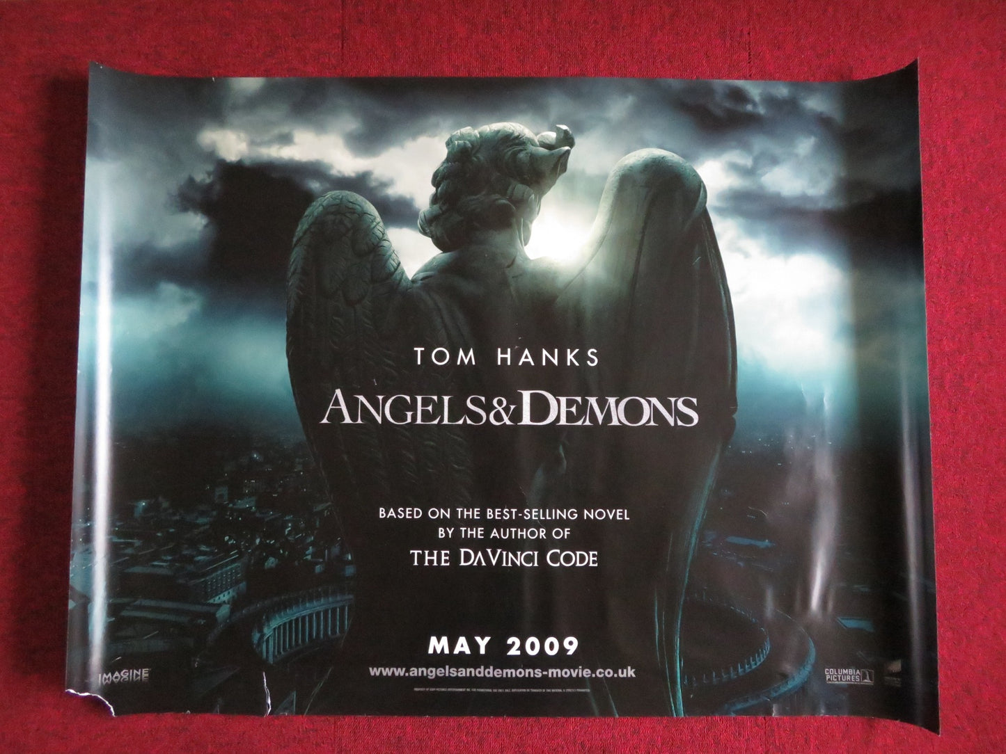 ANGELS AND DEMONS UK QUAD (30"x 40") ROLLED POSTER TOM HANKS EWAN MCGREGOR 2009