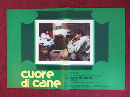 CUORE DI CANE - A ITALIAN FOTOBUSTA POSTER MAX VON SYDOW ELEONORA GIORGI 1976