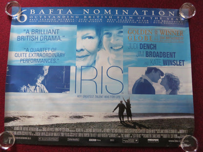 IRIS UK QUAD (30"x 40") ROLLED POSTER JUDI DENCH KATE WINSLET 2001