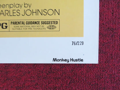 THE MONKEY HUSTLE FOLDED US ONE SHEET POSTER YAPHET KOTTO KIRK CALLOWAY 1976