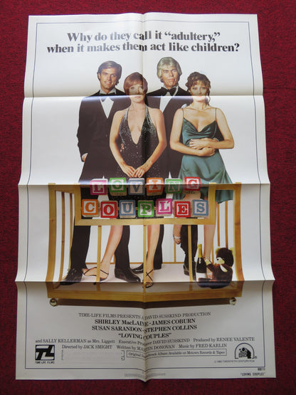 LOVING COUPLES FOLDED US ONE SHEET POSTER SHIRLEY MACLAINE JAMES COBURN 1980