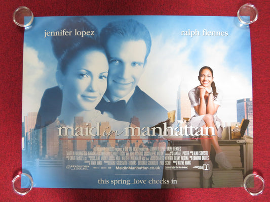 MAID IN MANHATTAN UK QUAD (30"x 40") ROLLED POSTER JENNIFER LOPEZ RALPH FIENNES