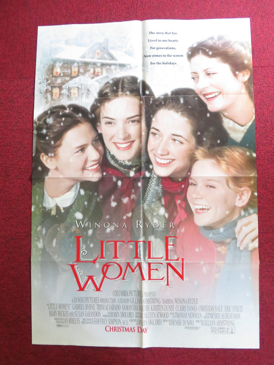 LITTLE WOMEN FOLDED US ONE SHEET POSTER WINONA RYDER KIRSTEN DUNST 1994