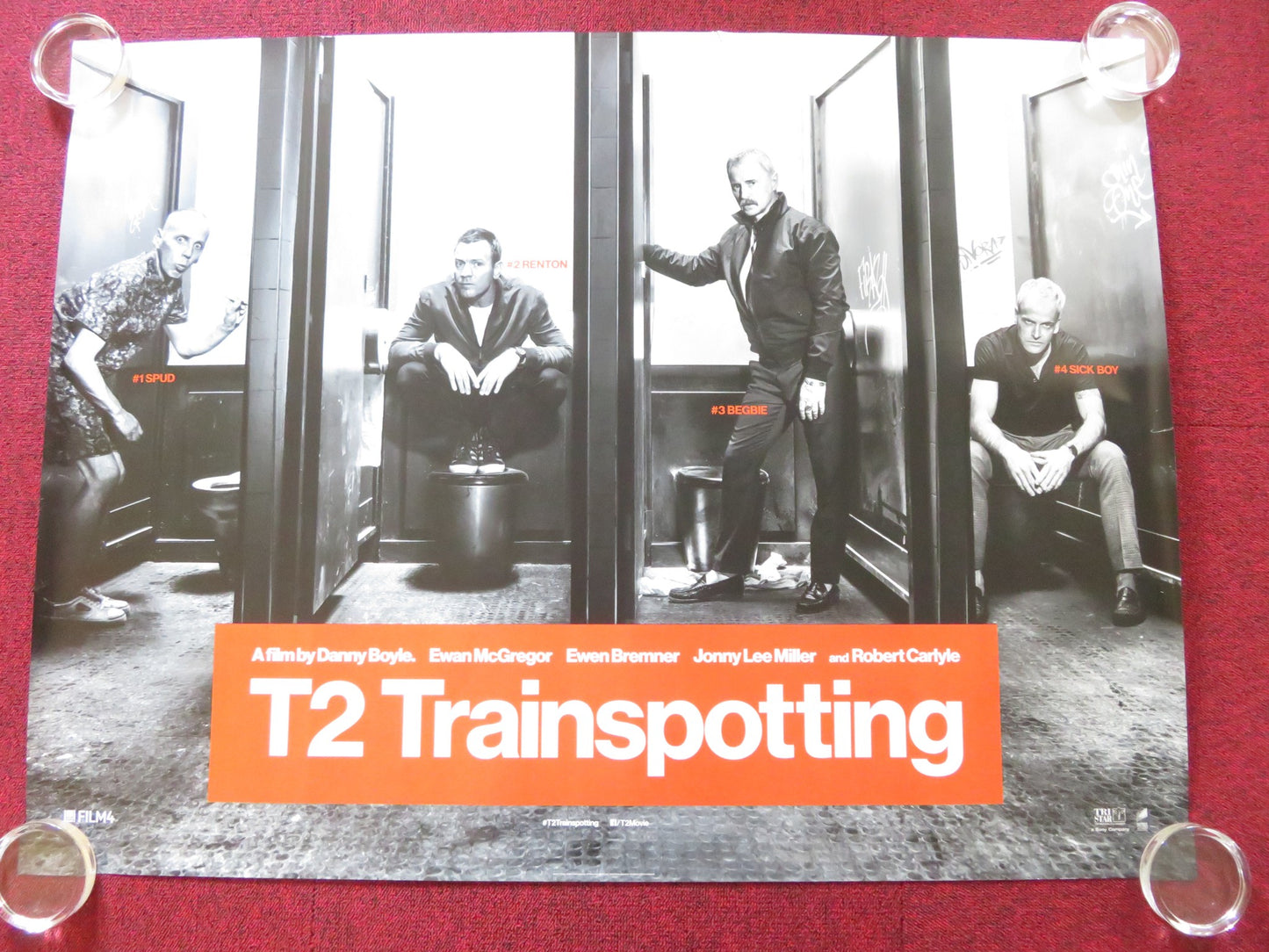 T2 TRAINSPOTTING UK QUAD (30"x 40") ROLLED POSTER EWAN MCGREGOR 2017